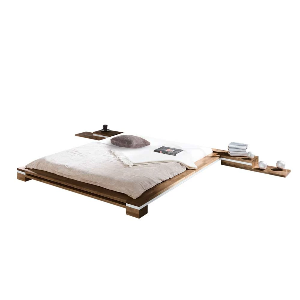 Massivholz Futonbett Zimara in Nussbaumfarben Massivholz Futonbett Zimara In Nussbaumfarben -Massivholzbetten Shop massivholz futonbett nussbaumfarben buche zimara html f