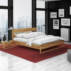 Massivholz Futonbett Anuala Aus Wildeiche Geölt -Massivholzbetten Shop massivholz futonbett wildeiche geoelt modern anuala 02