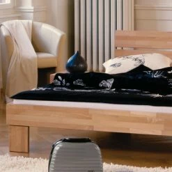 Massivholzbett Logan Aus Buche -Massivholzbetten Shop massivholzbett buche natur logan 02