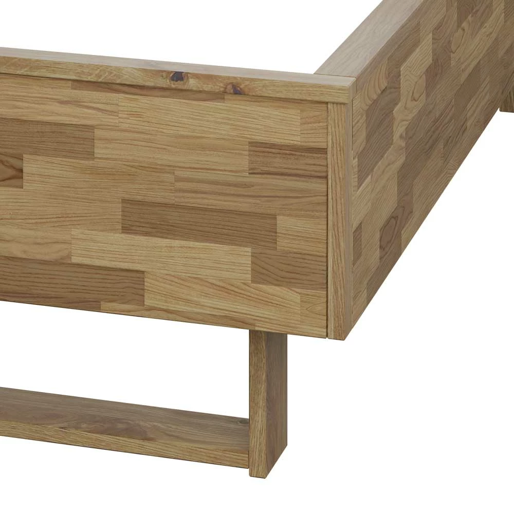 Massivholzbett In Eiche Bianco Geölt - Vervesdo - Image 5