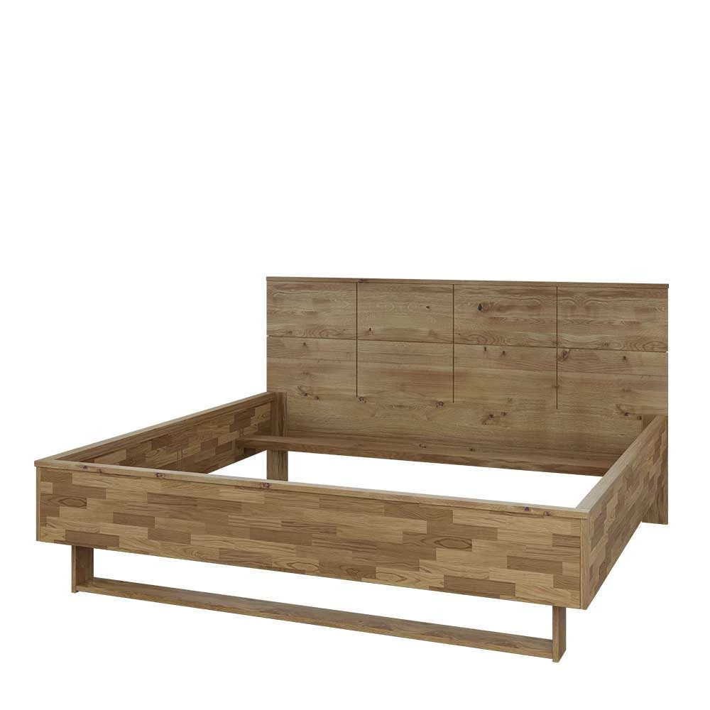 Massivholzbett In Eiche Bianco Geölt - Vervesdo