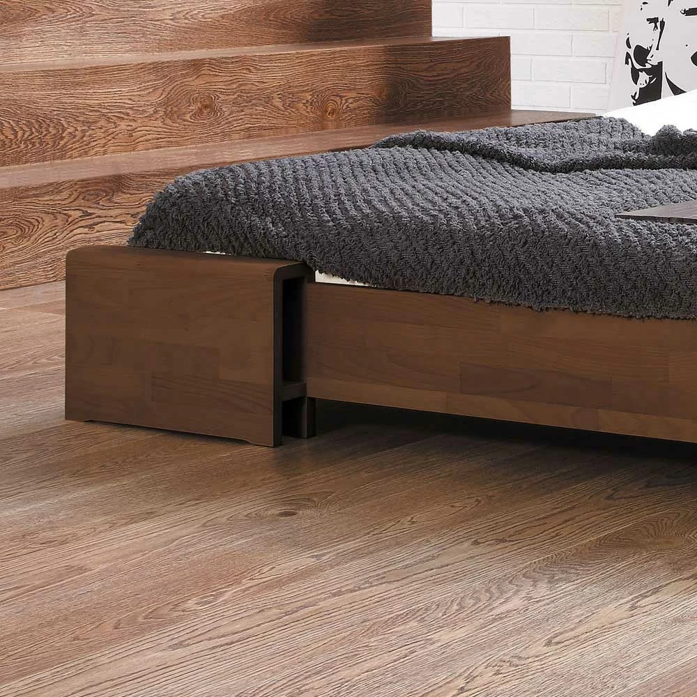 Massivholzbett Dalena in Nussbaumfarben lackiert Massivholzbett Dalena In Nussbaumfarben Lackiert -Massivholzbetten Shop massivholzbett nussbaumfarben lackiert buche dalena html 02