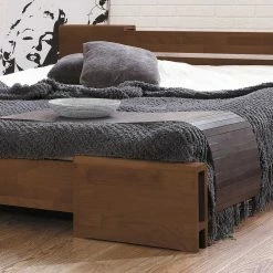 Massivholzbett Dalena In Nussbaumfarben Lackiert 3 Massivholzbett Dalena In Nussbaumfarben Lackiert -Massivholzbetten Shop massivholzbett nussbaumfarben lackiert buche dalena html 03