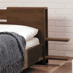 Massivholzbett Dalena In Nussbaumfarben Lackiert 4 Massivholzbett Dalena In Nussbaumfarben Lackiert -Massivholzbetten Shop massivholzbett nussbaumfarben lackiert buche dalena html 04