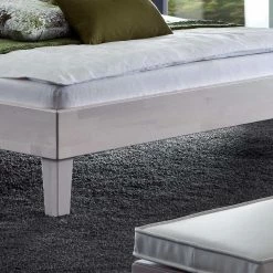 Massivholzbett Edward In Weiß -Massivholzbetten Shop massivholzbett weiss buche edward 03