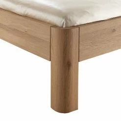 Modernes Holzbett Aus Wildeiche - Aivan 2 Modernes Holzbett Aus Wildeiche - Aivan -Massivholzbetten Shop modernes holzbett aus wildeiche mit kopfteil polstern aivan 03