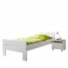 Nachtschrank & Einzelbett In Weiß - Ewlina (zweiteilig)