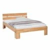 Naturfarbenes Kernbuche Bett Mit Kopfteil - Nucet
