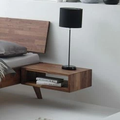 Nussbaum Massivholzbett & Nachttisch - Mariandra (zweiteilig) 2 Nussbaum Massivholzbett & Nachttisch - Mariandra (zweiteilig) -Massivholzbetten Shop nussbaum massivholzbett nachttisch in 90x200 100x200 mariandra 02