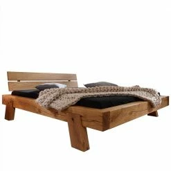 Rustikales Bett Aus Wildeiche Geölt - Vranjic