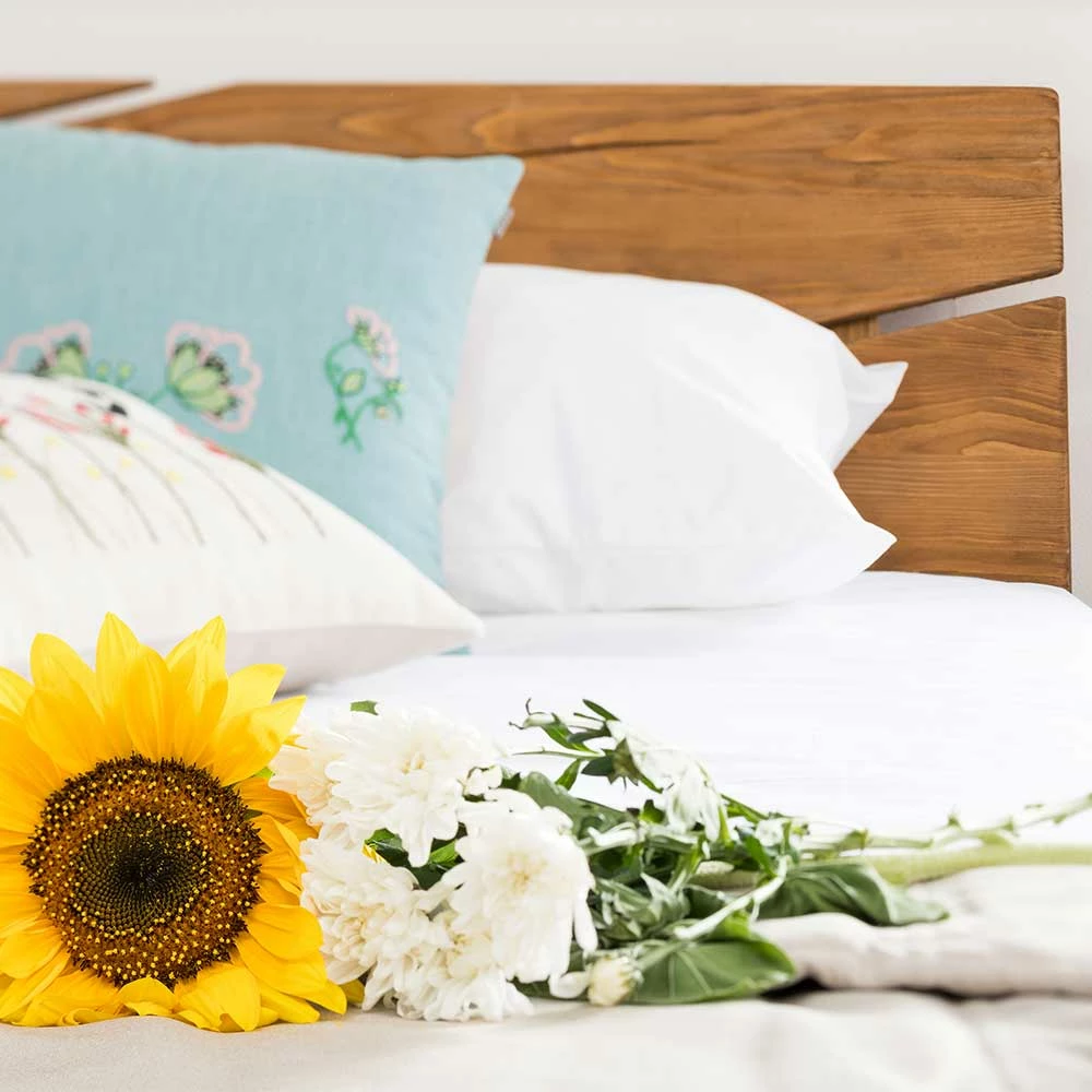 Rustikales Design Holzbett Aus Fichte Massivholz - Barria - Image 6