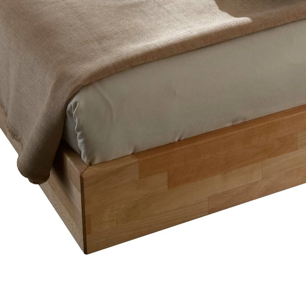 Schwebesockel Bett mit Nachttischen - Rudacia I (dreiteilig) Schwebesockel Bett Mit Nachttischen - Rudacia I (dreiteilig) -Massivholzbetten Shop schwebesockel bett mit nachttischen aus kernbuche rudacia i 02