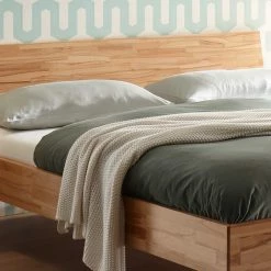 Set Bett & Nachttisch - Fridola (zweiteilig) -Massivholzbetten Shop set bett nachttisch aus kernbuche 90x200 100x200 fridola 04