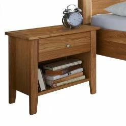 Set Holzbett Mit Nachttischen - Genevo (dreiteilig) 4 Set Holzbett Mit Nachttischen - Genevo (dreiteilig) -Massivholzbetten Shop set holzbett mit nachttischen aus wildeiche stabverleimt genevo 04