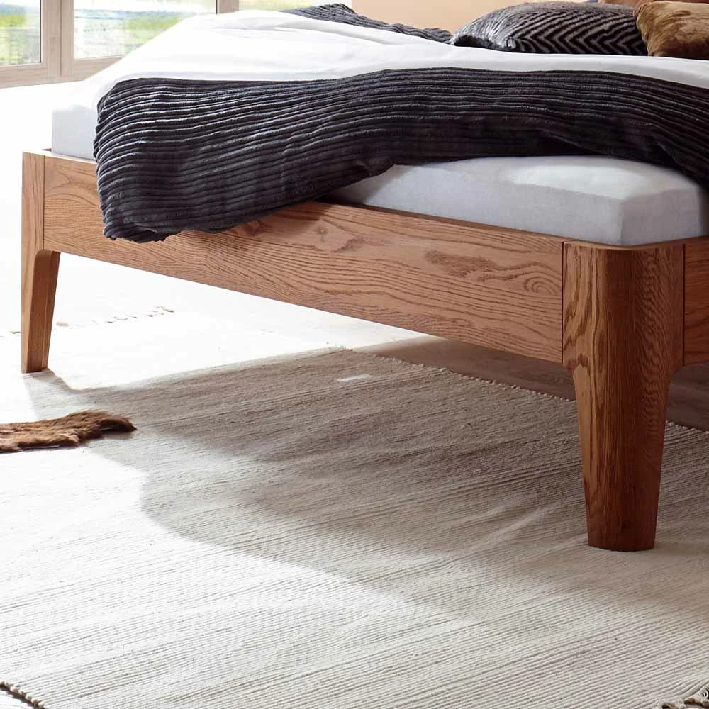 Stabiles Eiche Massivholzbett Banda geölt und gebürstet Stabiles Eiche Massivholzbett Banda Geölt Und Gebürstet -Massivholzbetten Shop stabiles eiche massivholzbett geoelt und gebuerstet banda 02