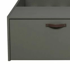 Stauraum Jugendbett In Graugrün - Daraon -Massivholzbetten Shop stauraum jugendbett in graugruen mit 80x200 cm liegeflaeche daraon 05