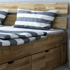 Stauraumbett & Nachtkommoden - Aktemus (dreiteilig) 3 Stauraumbett & Nachtkommoden - Aktemus (dreiteilig) -Massivholzbetten Shop stauraumbett nachtkommoden aus wildeiche massivholz aktemus 03