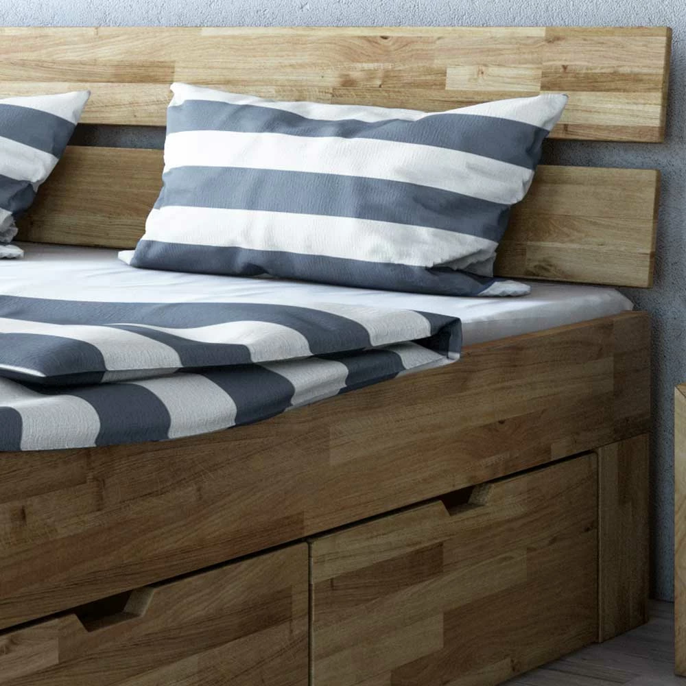 Stauraumbett & Nachtkommoden - Aktemus (dreiteilig) Stauraumbett & Nachtkommoden - Aktemus (dreiteilig) -Massivholzbetten Shop stauraumbett nachtkommoden aus wildeiche massivholz aktemus 03