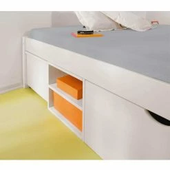 Stauraumbett Nanini In Weiß -Massivholzbetten Shop stauraumbett weiss nachttischen nanini 03