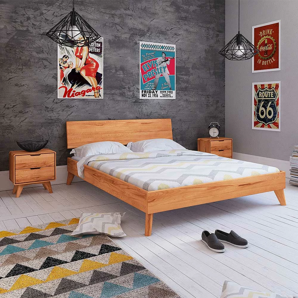 Überlänge Bett & Nachttische Set - Junola (dreiteilig) - Image 2