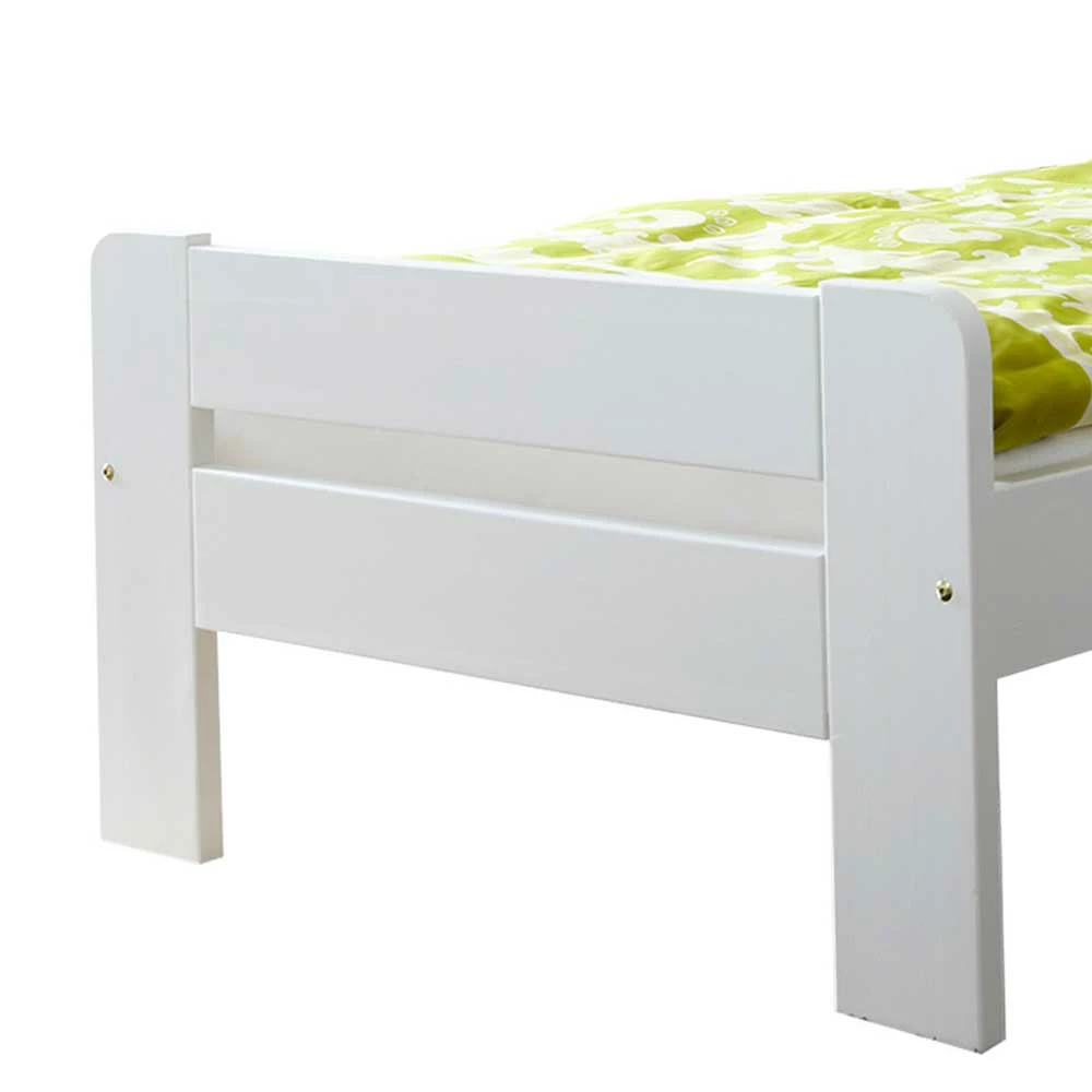 Weiß Lackiertes Holzbett Günstig - Jean - Image 3