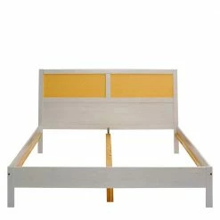 Weißes Designbett Mit Wiener Geflecht - Matthias 4 Weißes Designbett Mit Wiener Geflecht - Matthias -Massivholzbetten Shop weisses designbett mit wiener geflecht aus rattan natur matthias 04