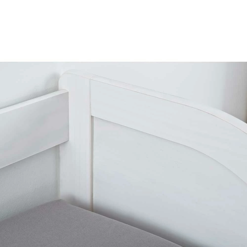 Weißes Funktionsbett mit Rollrosten - Fistran Weißes Funktionsbett Mit Rollrosten - Fistran -Massivholzbetten Shop weisses funktionsbett mit rollrosten in drei groessen fistran 04