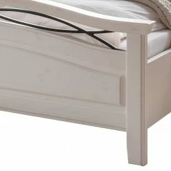 Weißes Landhausbett Modern - Beato -Massivholzbetten Shop weisses landhausbett modern auch mit nachtkommoden beato 03