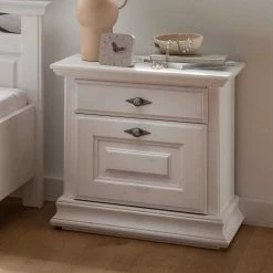 Weißes Landhausbett Modern - Beato -Massivholzbetten Shop weisses landhausbett modern auch mit nachtkommoden beato 05