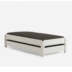 Weißes Stapelbett Jacqueline Aus Buche Massivholz (zweiteilig) -Massivholzbetten Shop weisses stapelbett buche massivholz 2 teiliges set 90x200cm jacqueline 02