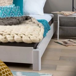 Weißes Stapelbett Jacqueline Aus Buche Massivholz (zweiteilig) -Massivholzbetten Shop weisses stapelbett buche massivholz 2 teiliges set 90x200cm jacqueline 03