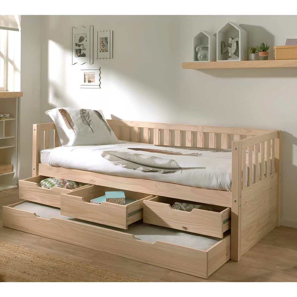 White Wash Kojenbett Mit Schubladen - Corpus - Image 3