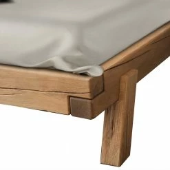 Wildeiche Balkenbett Im Modern Country Style - Rain -Massivholzbetten Shop wildeiche balkenbett im modern country style vier doppelbettgroessen rain 04