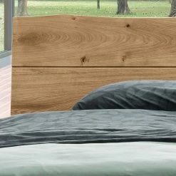 Wildeiche Bett Mit Kufen & Nachttische - Yunves (dreiteilig) 2 Wildeiche Bett Mit Kufen & Nachttische - Yunves (dreiteilig) -Massivholzbetten Shop wildeiche bett mit kufen nachttische im industry und loft stil yunves 03
