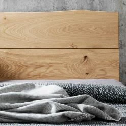 Wildeiche Bett Mit Metallfüßen - Zennian -Massivholzbetten Shop wildeiche bett mit metallfuessen im industry und loft stil zennian 03