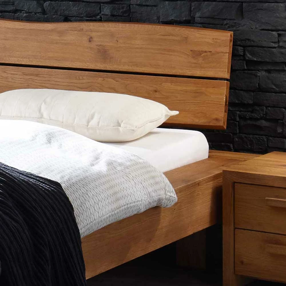 Wildeiche Bett & Nachtkommoden - Bouquet (dreiteilig) - Image 2