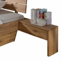 Wildeiche Bett Set Mit Doppelbett - Smiralda (dreiteilig) -Massivholzbetten Shop wildeiche bett set mit doppelbett 2 nachttischen smiralda 04