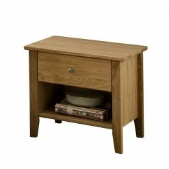 Wildeiche Bettgestell & Nachtkonsolen - Parco (dreiteilig) -Massivholzbetten Shop wildeiche bettgestell nachtkonsolen in modernem design parco 04