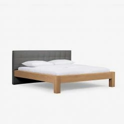 Wildeiche Doppelbett Revisiona Mit Kopfteil Grau Gepolstert 7 Wildeiche Doppelbett Revisiona Mit Kopfteil Grau Gepolstert -Massivholzbetten Shop wildeiche doppelbett kopfteil grau gepolstert laenge 200cm oder 220cm revisiona 02