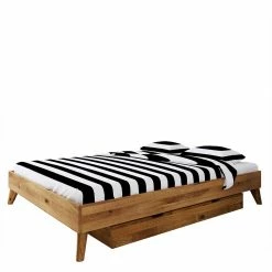 Wildeiche Einzelbett Für Dachschrägen - Eavy V