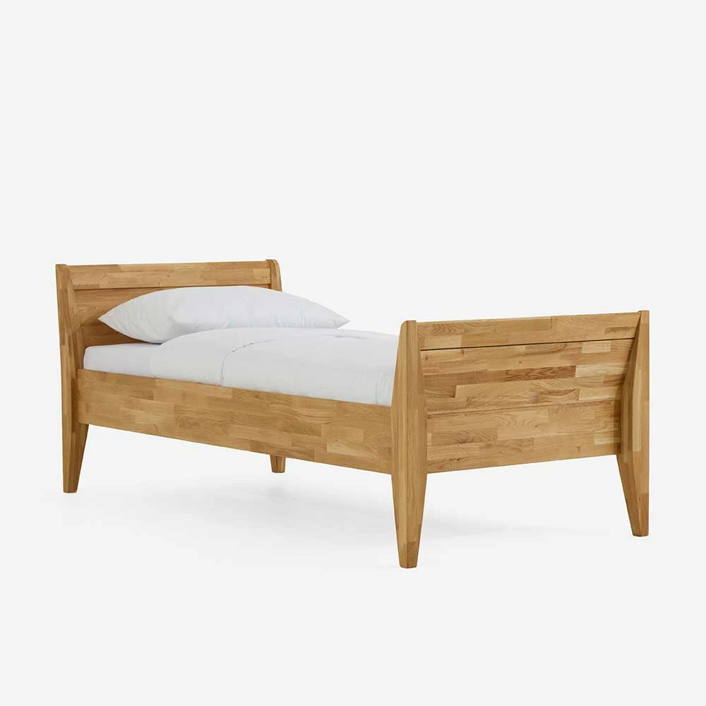 Wildeiche Einzelbett Sionna Mit Kopf- Und Fußteil - Image 2