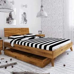 Wildeiche Einzelbett Mit Unterlänge 190 Cm - Eavy III 2 Wildeiche Einzelbett Mit Unterlänge 190 Cm - Eavy III -Massivholzbetten Shop wildeiche einzelbett mit unterlaenge 190 cm inklusive schubkasten eavy iii 02