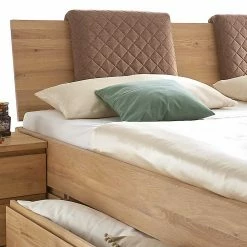 Wildeiche Funktionsbett Für 2 Personen - Aivan -Massivholzbetten Shop wildeiche funktionsbett fuer 2 personen mit stauraum schubladen aivan 04