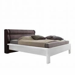 Zweifarbiges Doppelbett Klever In Weiß Und Braun