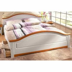 Zweifarbiges Landhaus Bett Aus Holz - Beapta 2 Zweifarbiges Landhaus Bett Aus Holz - Beapta -Massivholzbetten Shop zweifarbiges landhaus bett aus holz inkl lattenrost bettkasten optional beapta 02